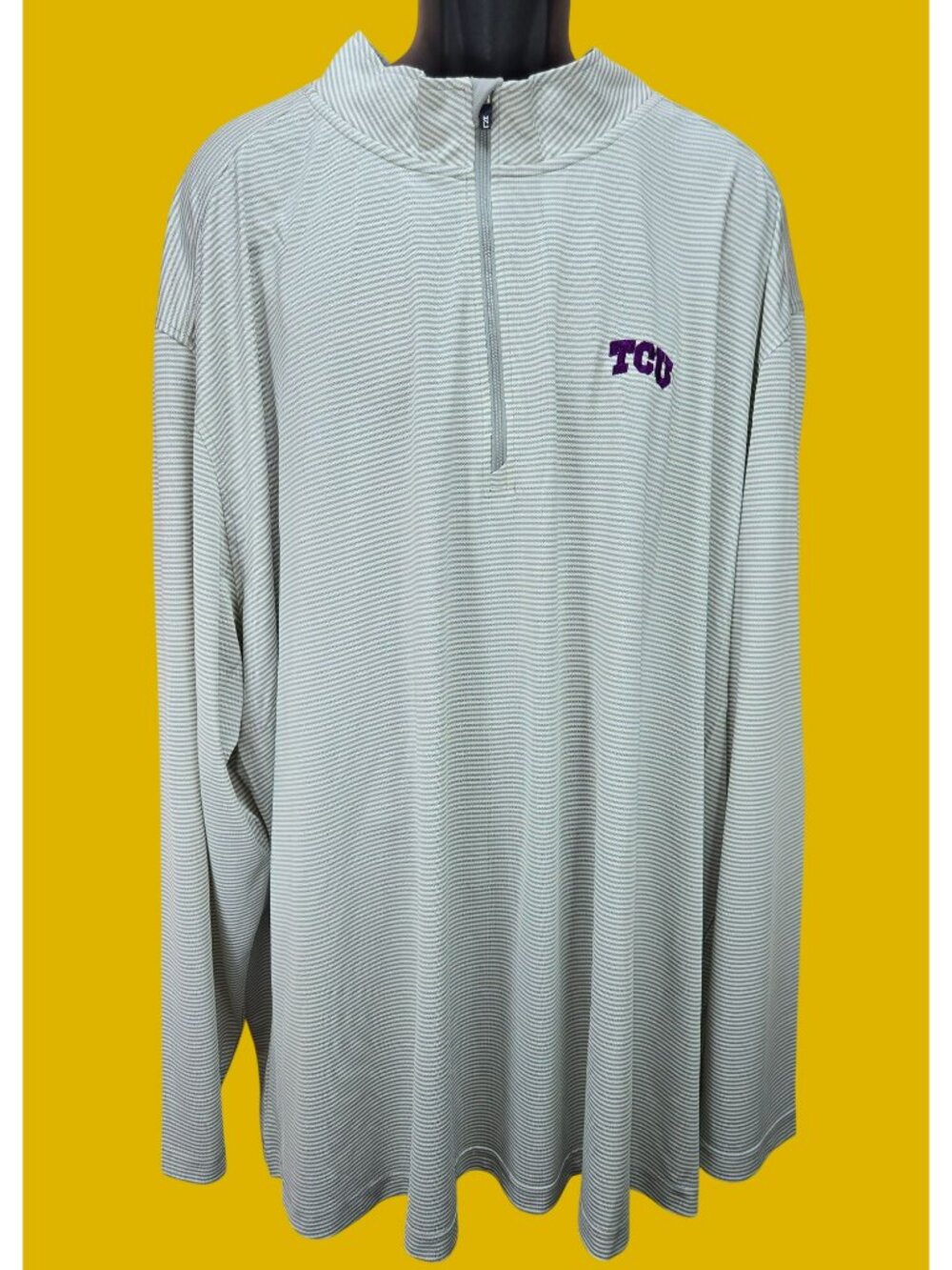 TCU Horned Frogs Cutter & Buck Mens Half-Zip Pullover 5XB